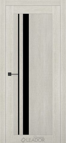 Дверне полотно VIOLA 800 х 2000, Дуб Наварра, Lacobel чорний 2900000118416 фото