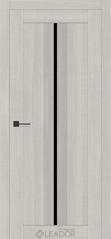 Дверне полотно GARDENIA 800 х 2000, Альпака Грей, Lacobel чорний 2900000115965 фото