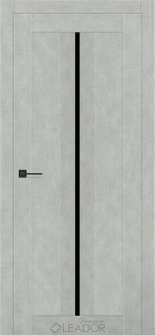 Дверне полотно GARDENIA 800 х 2000, Урбан Лайт, Lacobel чорний 2900000117365 фото