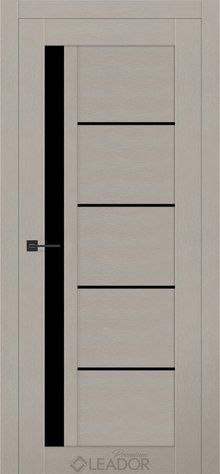Дверне полотно CARISMA 800 х 2000, Трюфель Металік, Lacobel чорний 2900000111868 фото