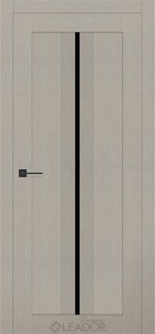 Дверне полотно GARDENIA 800 х 2000, Трюфель Металік, Lacobel чорний 2900000117266 фото