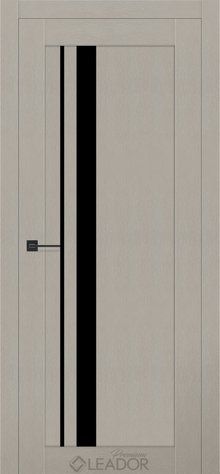 Дверне полотно VIOLA 800 х 2000, Трюфель Металік, Lacobel чорний 2900000119116 фото