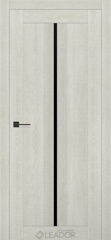 Дверне полотно GARDENIA 800 х 2000, Дуб Наварра, Lacobel чорний 2900000116566 фото