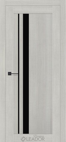 Дверне полотно VIOLA 800 х 2000, Альпака Грей, Lacobel чорний 2900000117761 фото