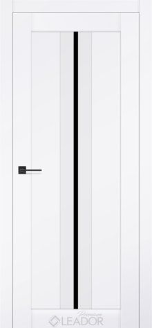 Дверне полотно GARDENIA 800 х 2000, Білий Мат (Німеччина), Lacobel чорний 2900000115866 фото